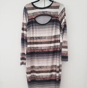 NEW Striped Bodycon Dress